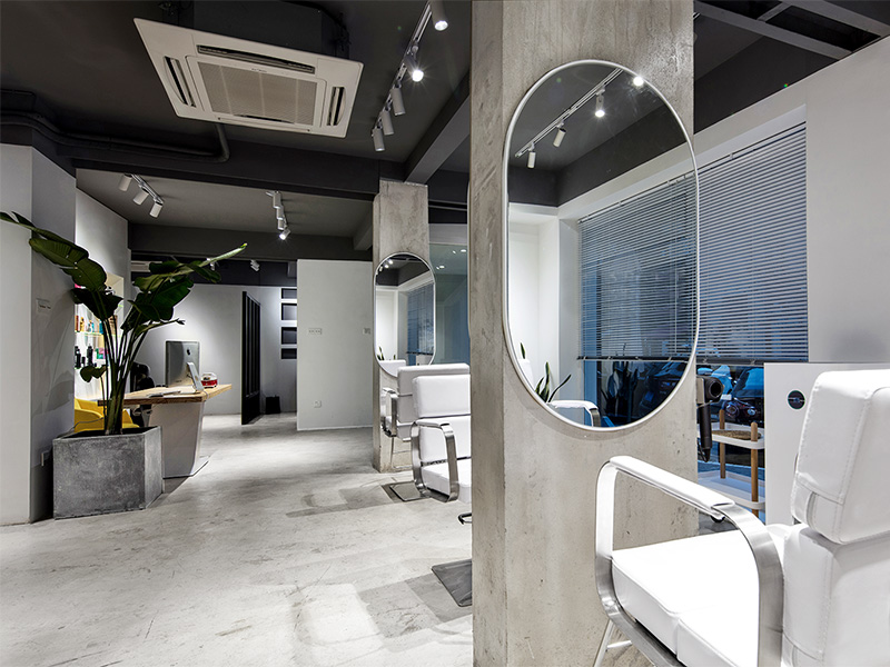 杭州名匠現(xiàn)代工業(yè)風(fēng)理發(fā)店裝修設(shè)