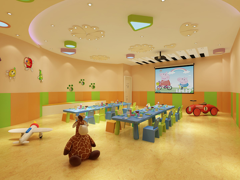運動寶貝幼兒園裝修設(shè)計風格