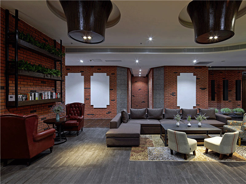 民國(guó)風(fēng)辦公室裝修時(shí)設(shè)計(jì)案例