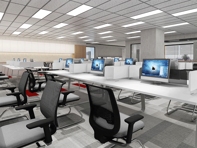750平米企業(yè)辦公樓裝修設計效果圖