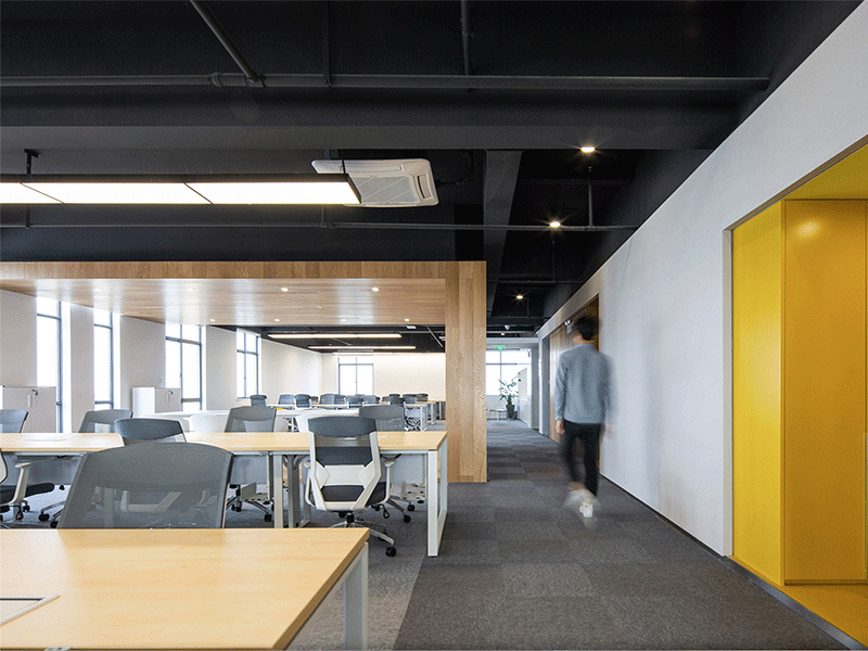 杭州現(xiàn)代中大型辦公室裝修設計案例