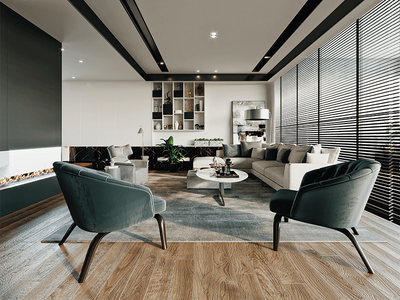 杭州現(xiàn)代大型辦公室裝修設計效果圖