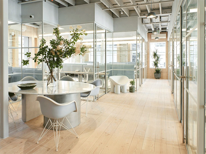 杭州小型簡約現(xiàn)代辦公室裝修設計效果圖