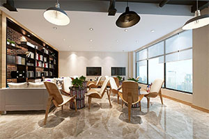 220方小型現(xiàn)代辦公室裝修設計全景效果圖