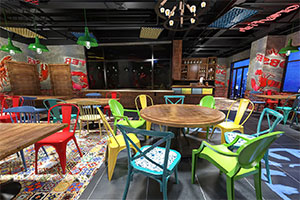 小龍蝦餐飲空間裝修設(shè)計全景圖