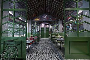 80年代餐飲店裝修設計全景案例