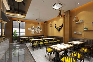 700方牛排餐廳裝修設計全景案例